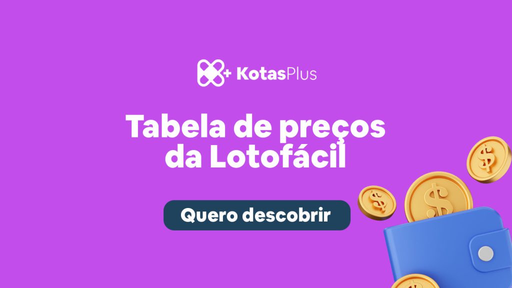 Tabela de preços e valores da Lotofácil (2024)