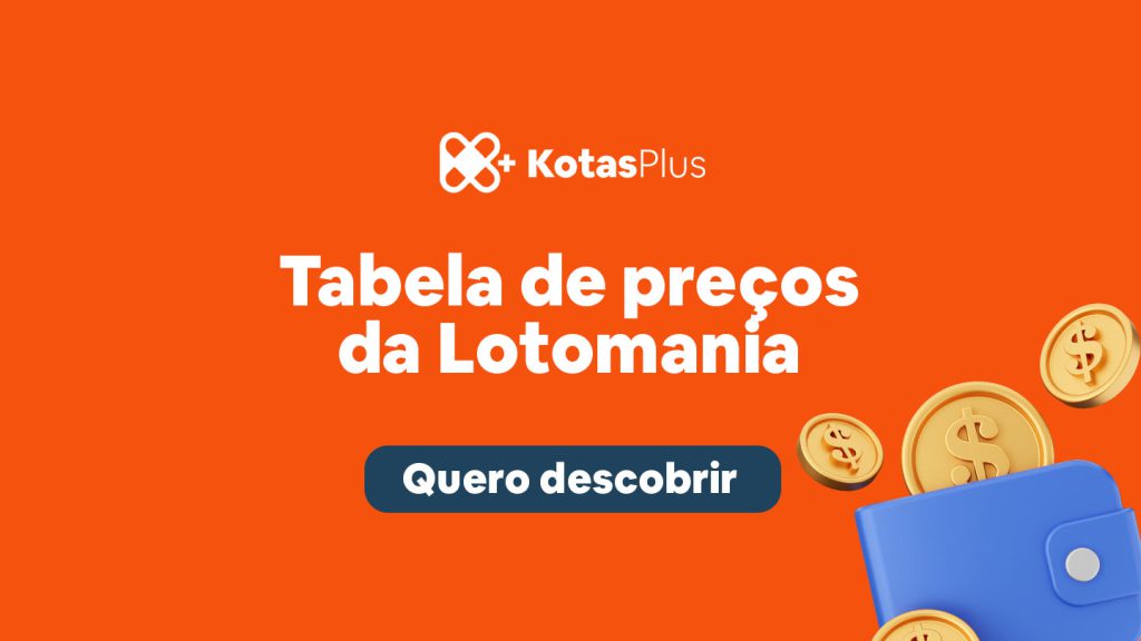 Tabela de preços e valores da Lotomania (2024)